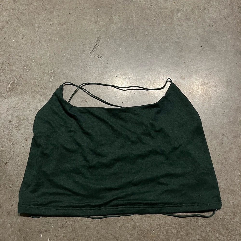 Open back crop top